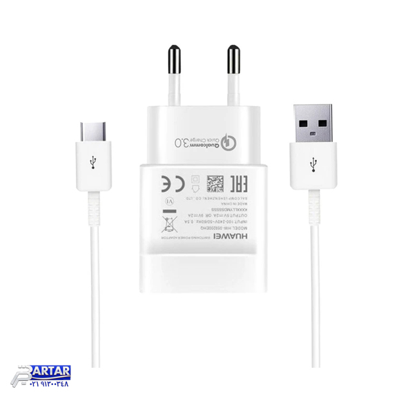 شارژر دیواری هوآوی مدل HW059200 FAST به همراه کابل تبدیل USB-C - تصویر 2
