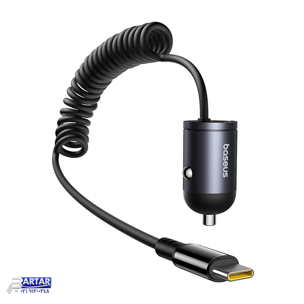 شارژر فندکی 30 وات بیسوس مدل B-TinSTC به همراه کابل USB-C