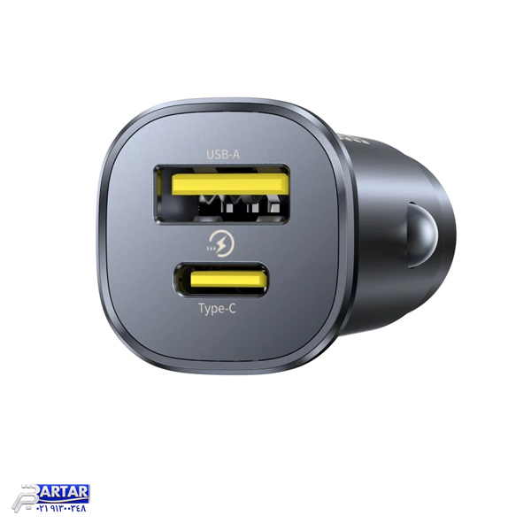 شارژر فندکی 30 وات 2 پورت بیسوس مدل GoTrip BS-C15C1 - تصویر 2