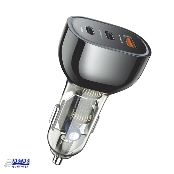 شارژر فندکی 68 وات سه پورت تسکو مدل TCG 46