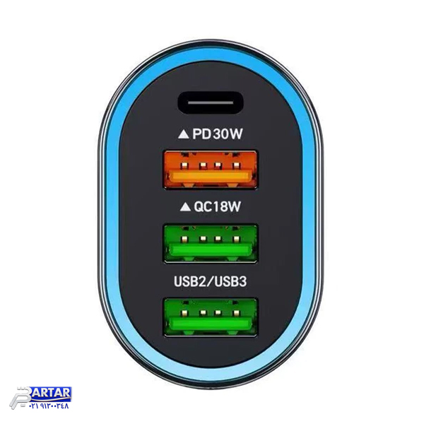 شارژر فندکی 63 وات 4 پورت تسکو مدل TCG 44 - تصویر 3