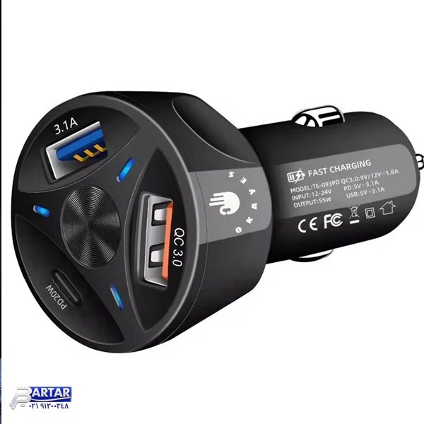 شارژر فندکی 38 وات اکی یس مدل PD1QC3USB200 - تصویر 2