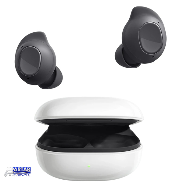 هدفون بلوتوثی سامسونگ مدل Galaxy Buds FE با نویز کنسلینگ فعال (ANC)، درگاه شارژ USB Type-C، دارای میکروفون دوگانه، مقاوم در برابر رطوبت و عرق