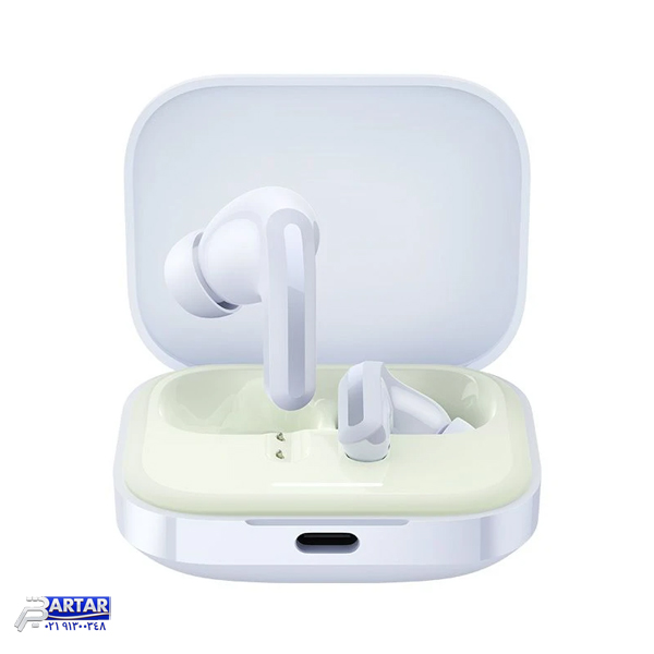 هدفون بلوتوثی شیائومی مدل Redmi Buds 5 با نویز کنسلینگ فعال (ANC)، درگاه شارژ USB Type-C، دارای نشانگر روی محفظه شارژ - تصویر 2